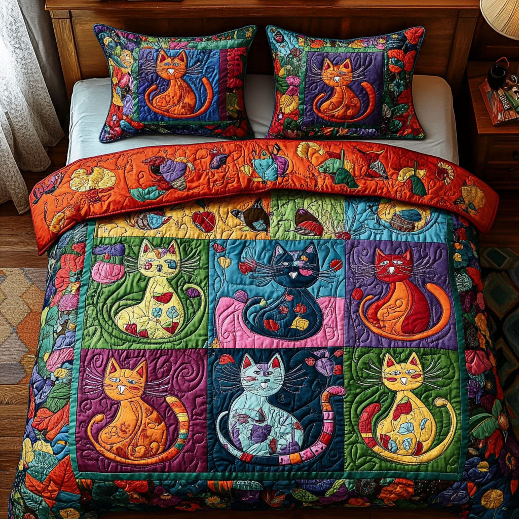 Colorful Cat WY2901022CL Duvet Cover Set