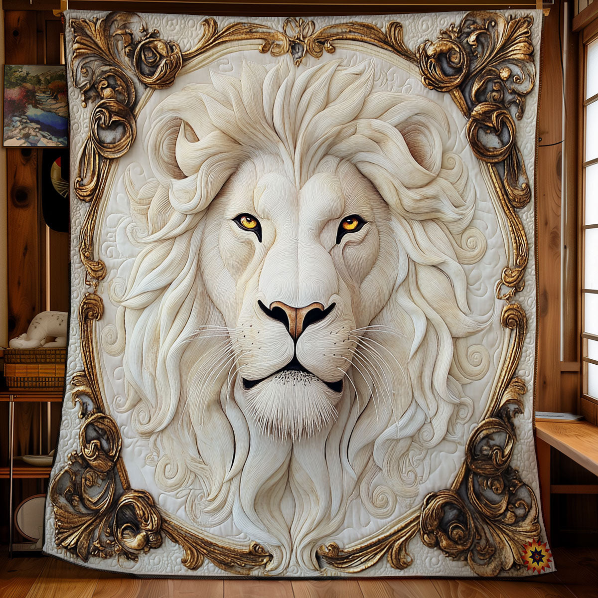 Royal White Lion WY2011040CL Quilt