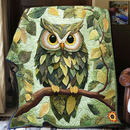 Leaves Owl WY1911096CL Quilt