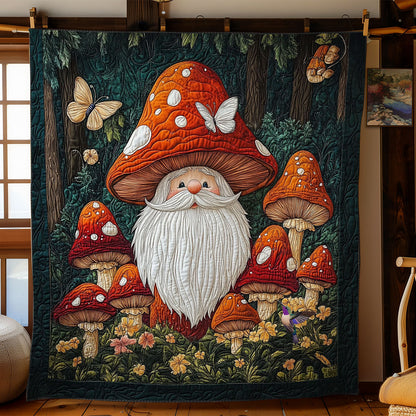 Mushroom Gnome WY2311038CL Quilt