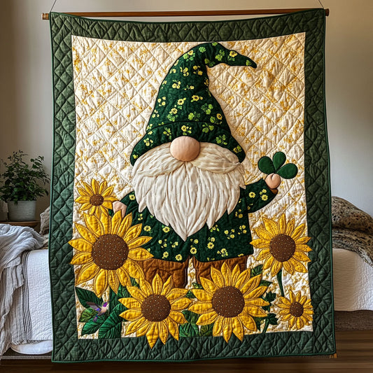 Sunflower Gnome  WY0411008CL Quilt