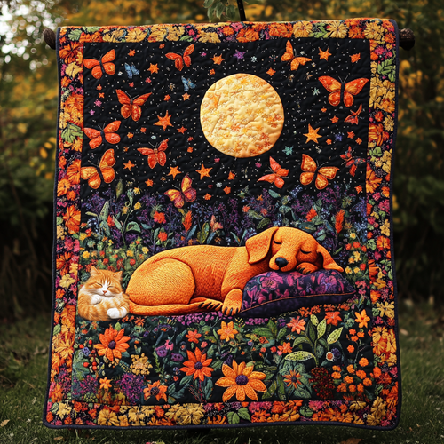 Dachshund Moonlit Rest WN0310015CL Quilt