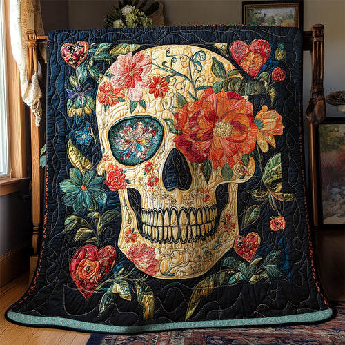 Skull Flower WX0412047CL Quilt