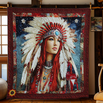 Native American Girl WY2711036CL Quilt