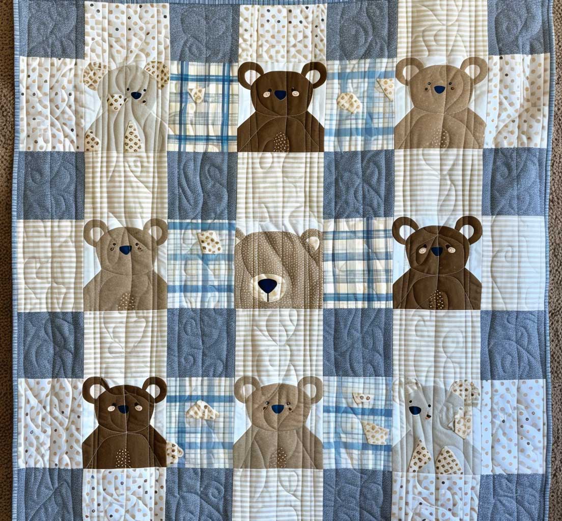 Baby Bear WJ1506004CL Quilt