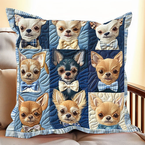 Baby Chihuahuas XR1406001CL Quilt Pillow Case