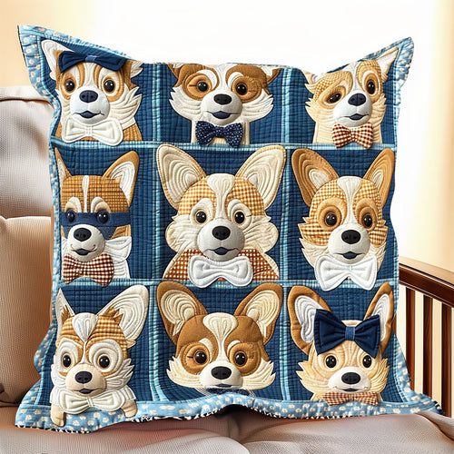 Baby Corgis XR1406002CL Quilt Pillow Case