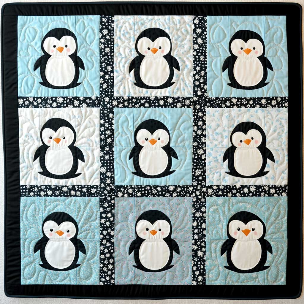 Baby Penguin Lovers XR0508028CL Quilt