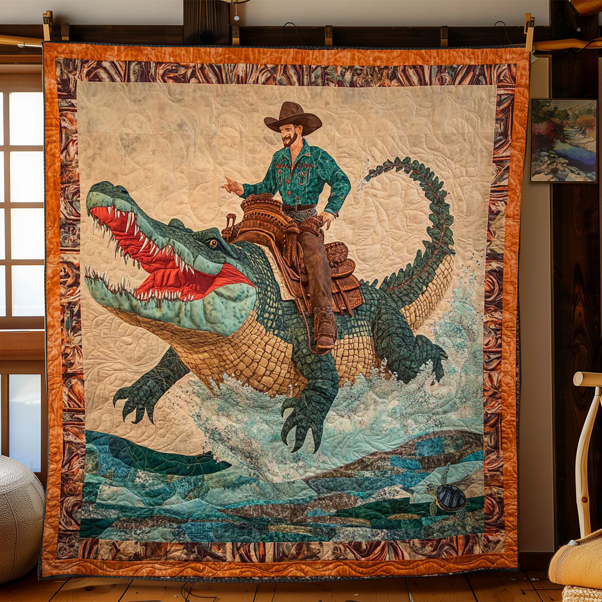 Fearless Crocodile Rodeo WN0411075CL Quilt