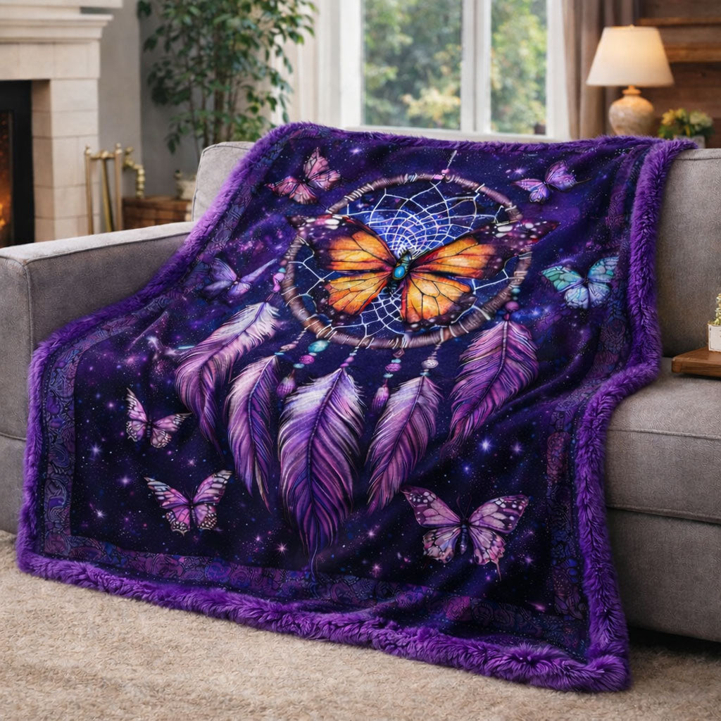Mystic Butterfly Dream KL2401005CL Faux Fur Throw Blanket