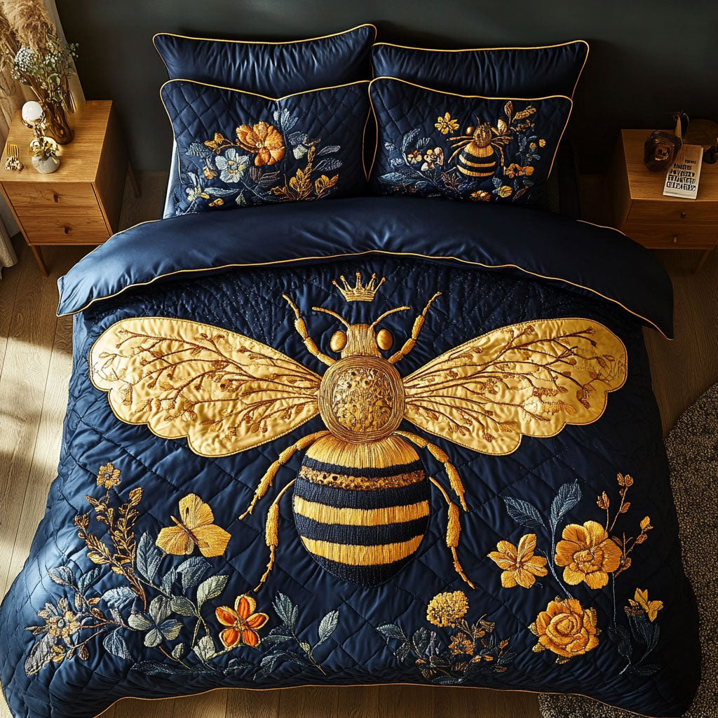 Bee Flower WX0901068CL Duvet Cover Set