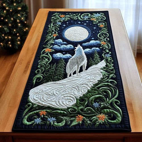Howling Moonlit CP2304026CL Quilted Table Runner