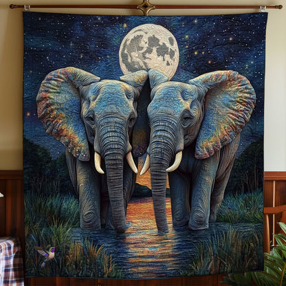 Couple Elephant WY2311037CL Quilt