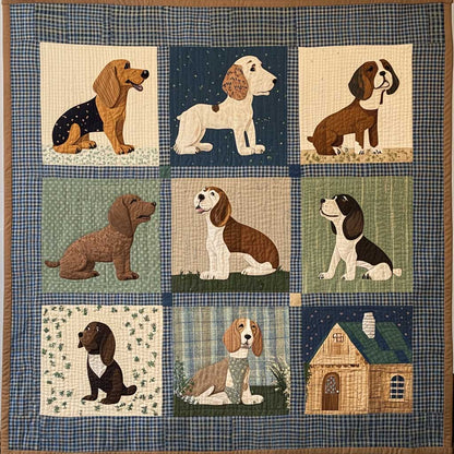 Basset Hound House XR0608017CL Quilt