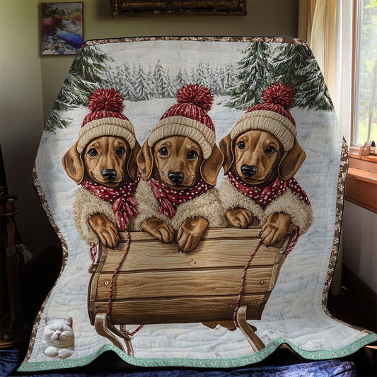Dachshund Happy WT0410011CL Quilt