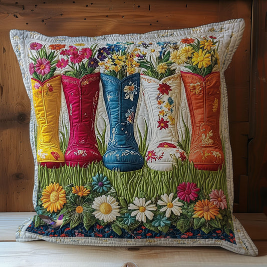 Flower Boots WY2612098CL Quilt Pillow Case