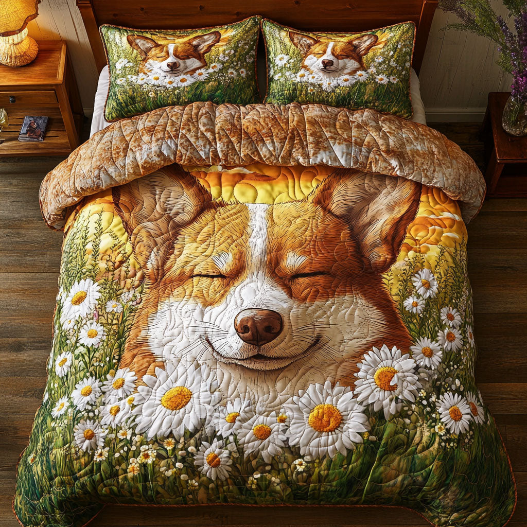 Corgi Puppy Sleeping WT0703077CL Duvet Cover Set