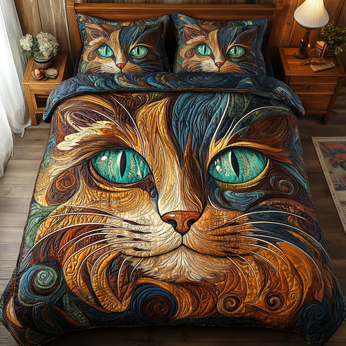 Mesmerizing Feline Gaze YR1701013CL Duvet Cover Set