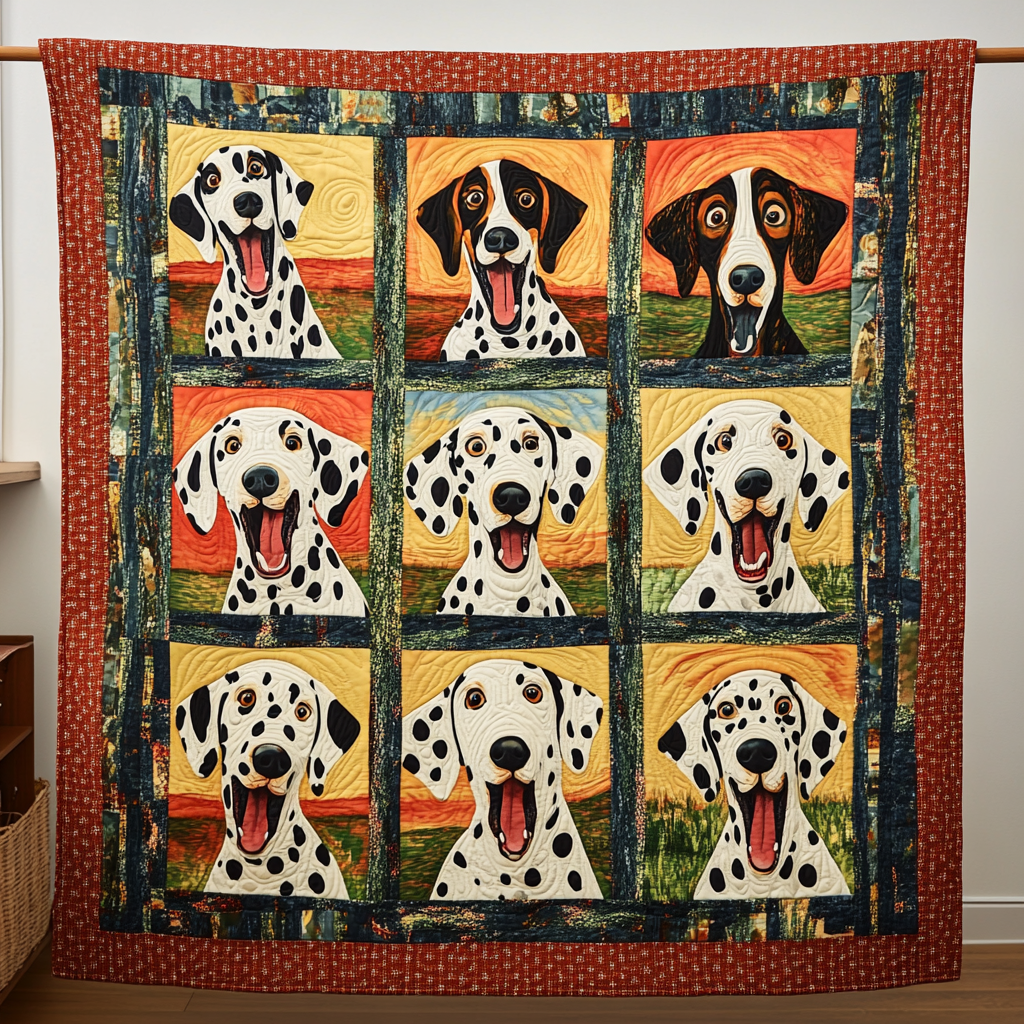 Dalmatian Dismay WN2509100CL Quilt