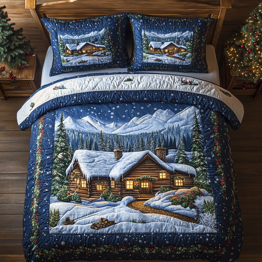 Cozy Cabin Winter WG1001039CL Duvet Cover Set