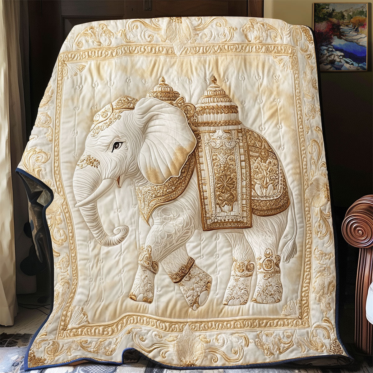 Elephant WY0301039CL Quilt