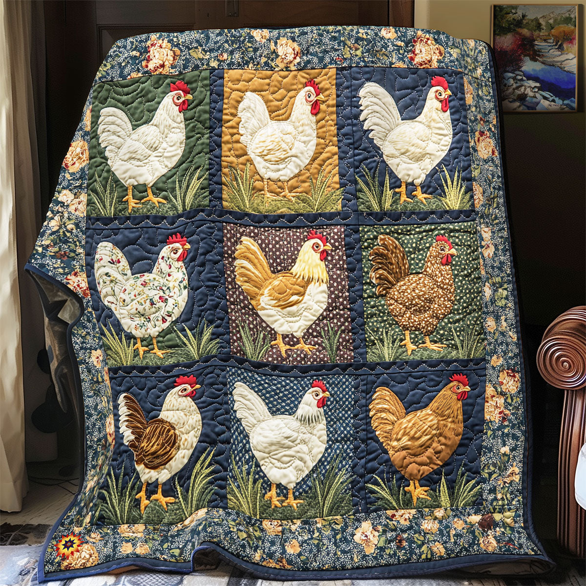 Graceful Chicken  WX2612037CL Quilt