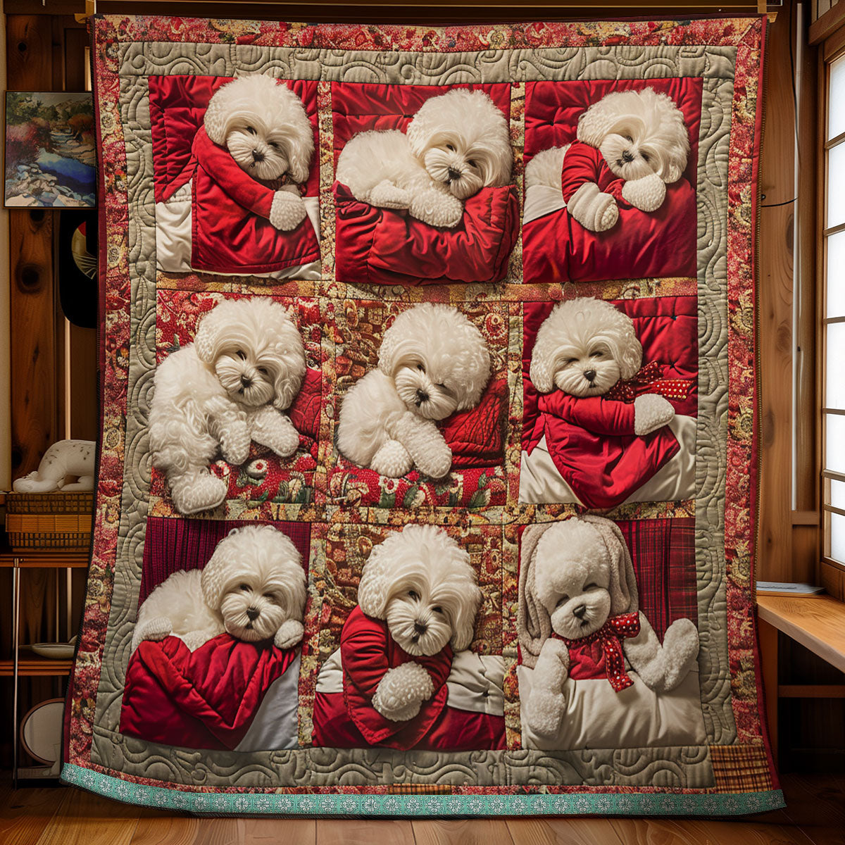 Bichon Frise Cozy WWN1209073CL Quilt