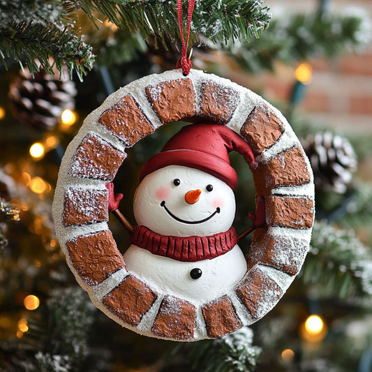 Cozy Snowman Light WN1510025CL Christmas Ornament