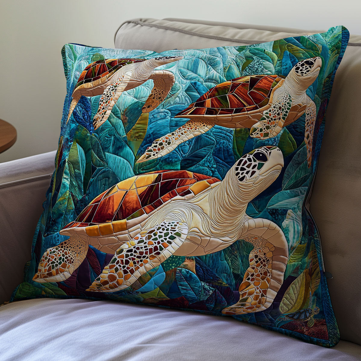 Turtle WY0412105CL Quilt Pillow Case
