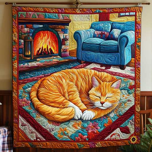 Sleeping Cat In Winter WY1612026CL Quilt