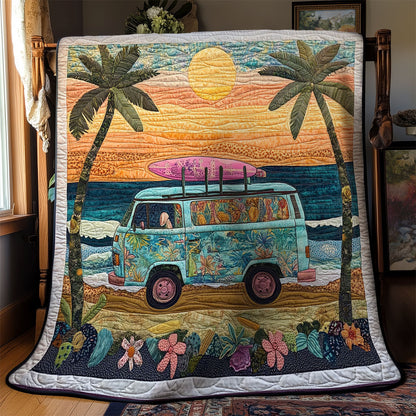 Camping Van In Beach WY1202081CL Quilt