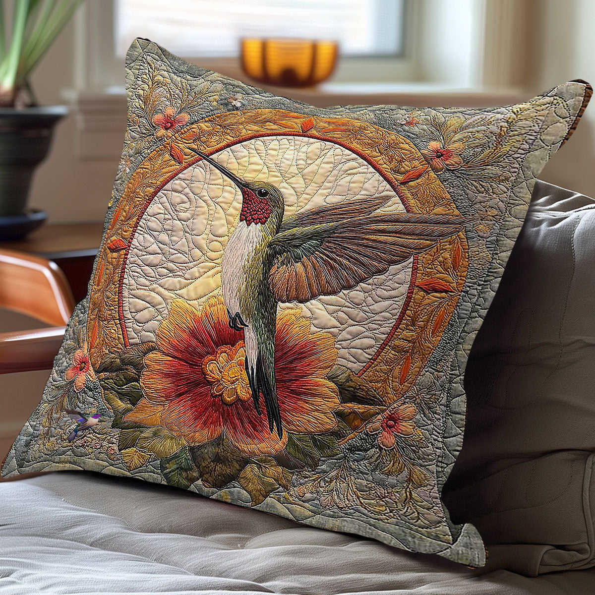 Hummingbird Soar WN0310109CL Quilt Pillow Case