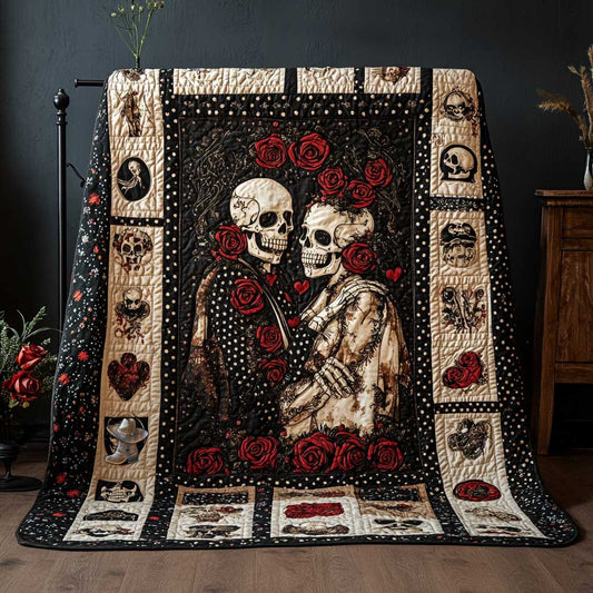 Skeleton Couple WJ0110025CL Quilt