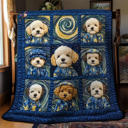 Starry Shih Tzu Dreams WN0811051CL Quilt