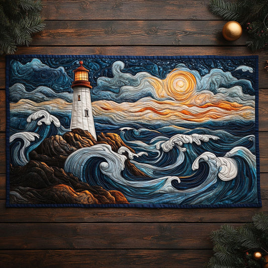 Radiant Shores CP2804018CL Quilted Table Runner