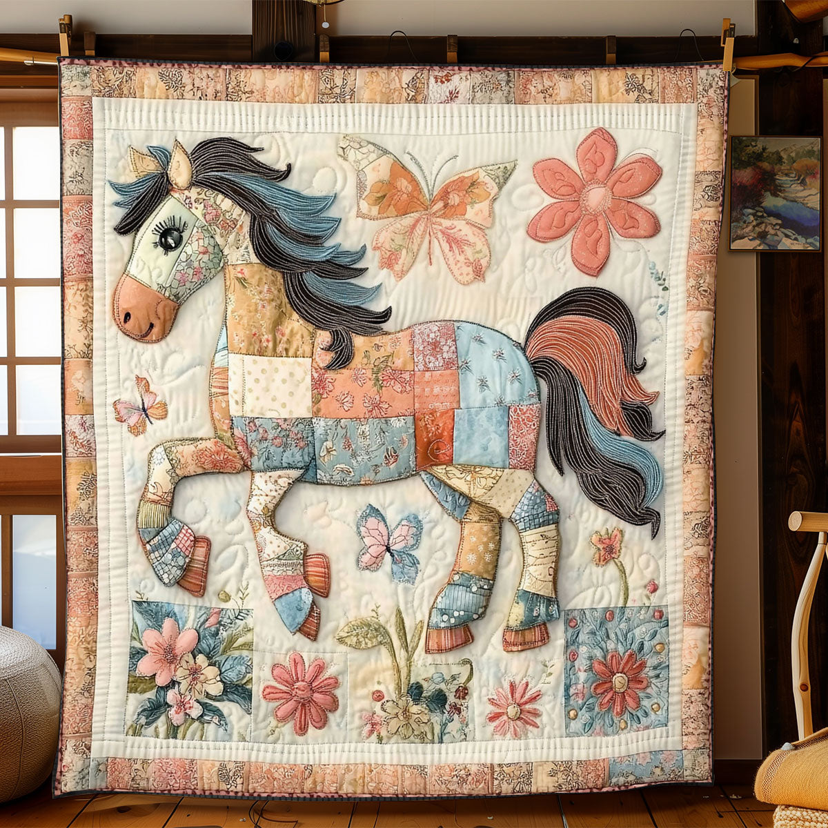 Pastoral Gallop WJ0201020CL Quilt