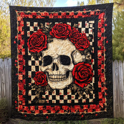 Red Roses Skull WJ2609016CL Quilt