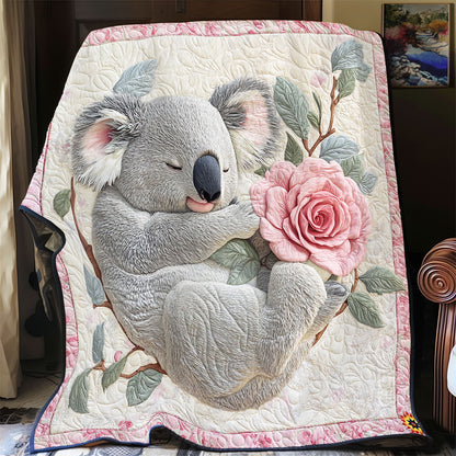 Flower Sleeping Koala WY1411024CL Quilt