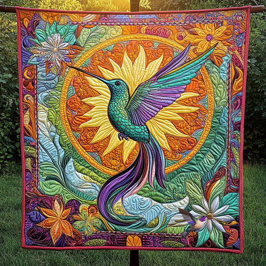 Hummingbird Mandala Whisper WN0310083CL Quilt
