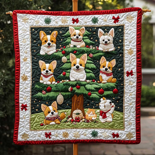 Corgi Christmas Magic WN0710065CL Quilt