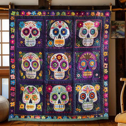 Calavera Sugar Skulls WJ2009006CL Quilt