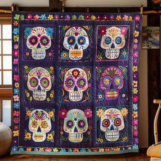 Calavera Sugar Skulls WJ2009006CL Quilt