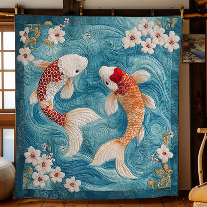 Vibrant Koi Fish XB1604009CL Quilt
