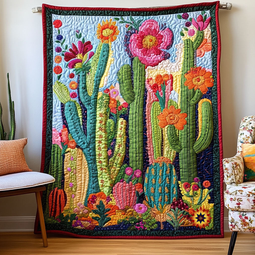 Pretty Cactus WX0511037CL Quilt