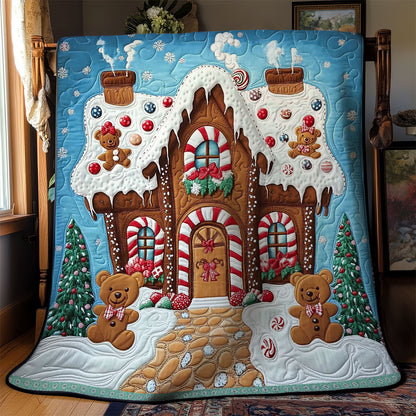 Gingerbread House WX1311019CL Quilt