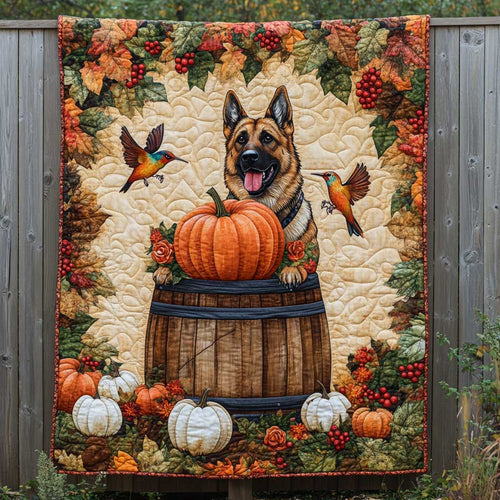 German Shepherd Pumpkin Cuddle WN2709096CL Quilt