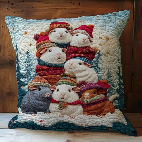 Winter Of Guinea Pig WY2212031CL Quilt Pillow Case