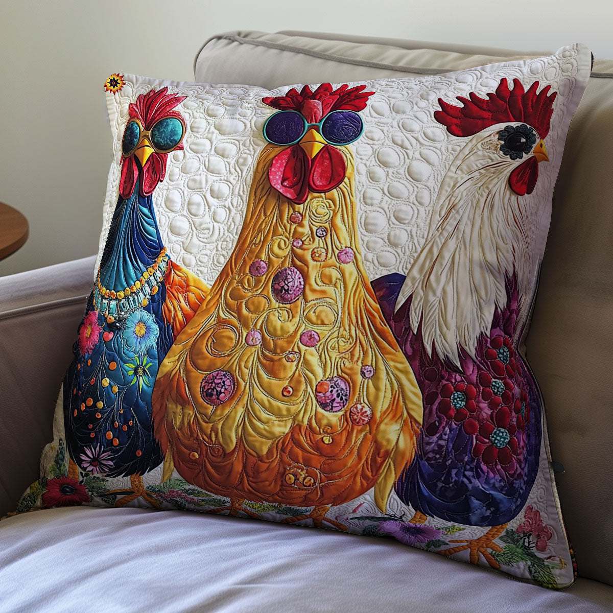 Chicken WY0412118CL Quilt Pillow Case