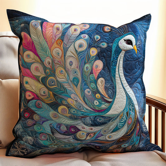 Pretty Peacock WX1712086CL Quilt Pillow Case