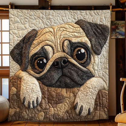 Cute Pug WY1202093CL Quilt